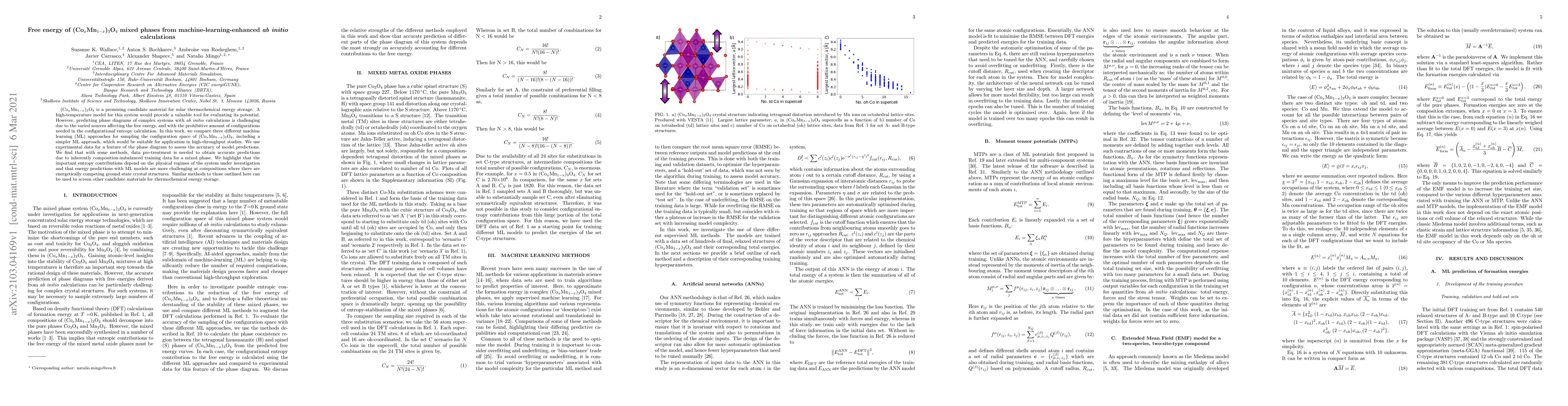 Thumbnail for Free energy of (CoxMn1-x)3O4 mixed phases from machine-learning-enhanced
  ab initio calculations