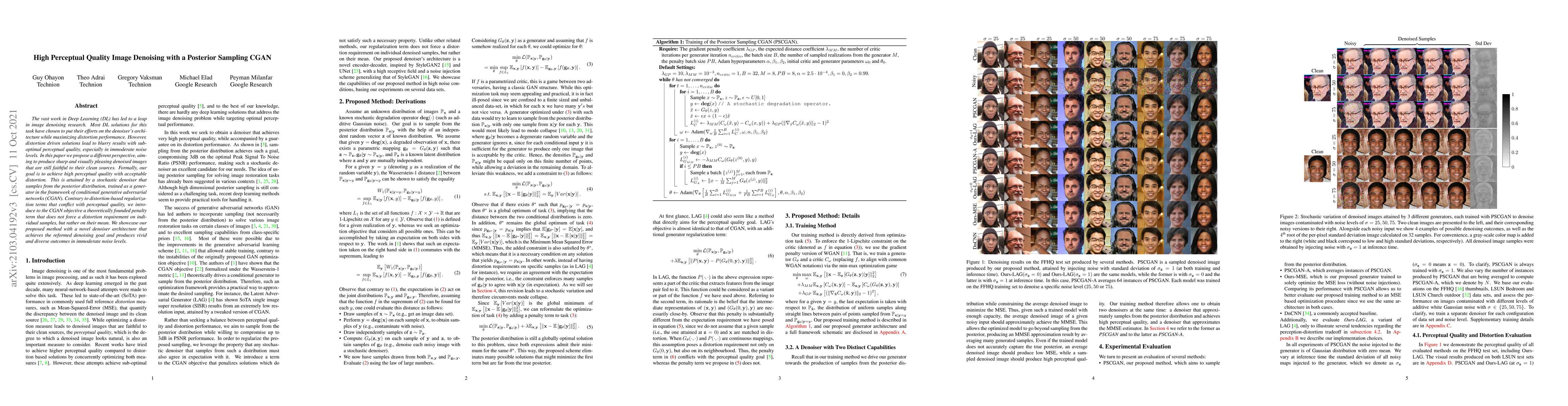 Thumbnail for High Perceptual Quality Image Denoising with a Posterior Sampling CGAN