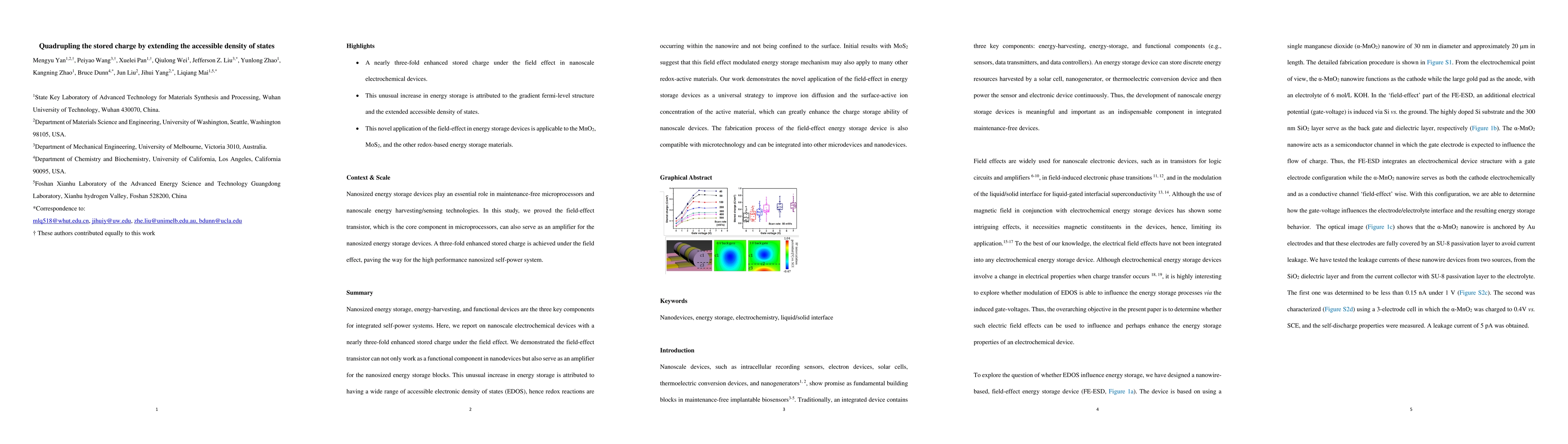 Thumbnail for Quadrupling the stored charge by extending the accessible density of
  states