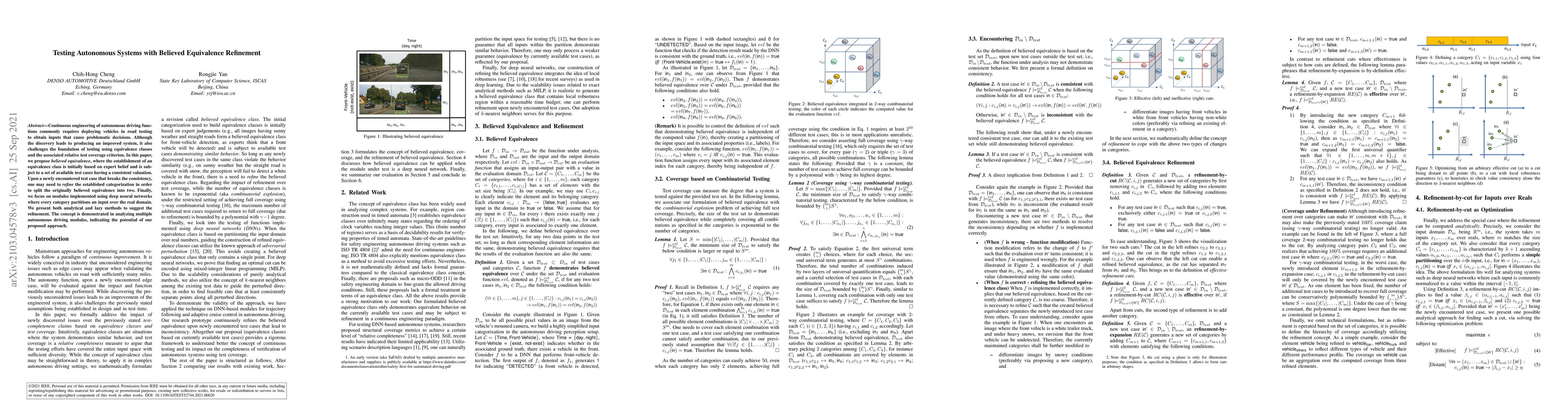 Thumbnail for Testing Autonomous Systems with Believed Equivalence Refinement