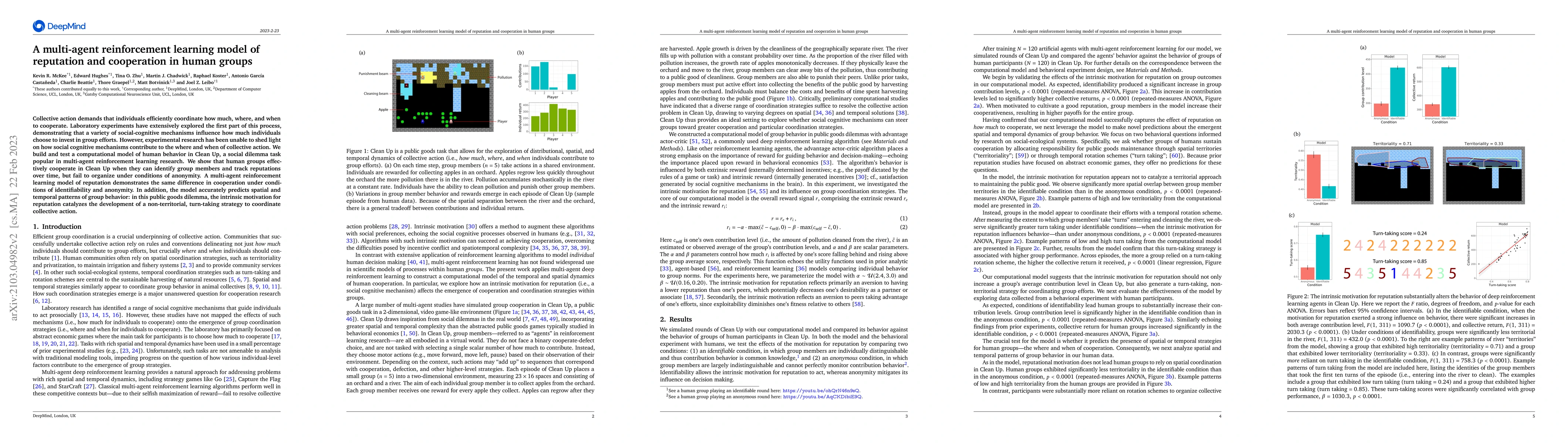 Thumbnail for A multi-agent reinforcement learning model of reputation and cooperation
  in human groups