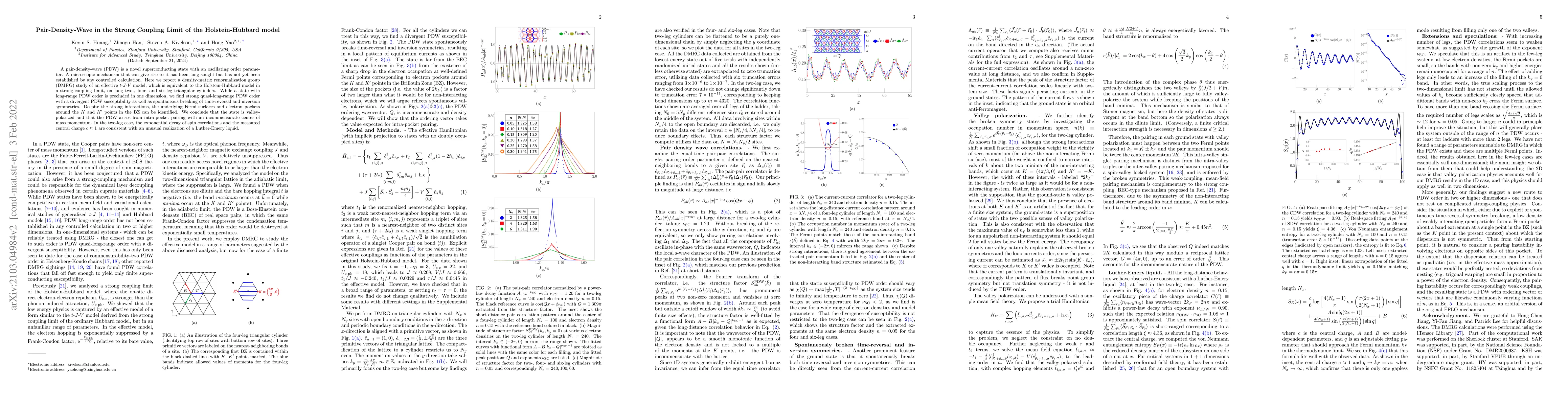 Thumbnail for Pair-Density-Wave in the Strong Coupling Limit of the Holstein-Hubbard
  model