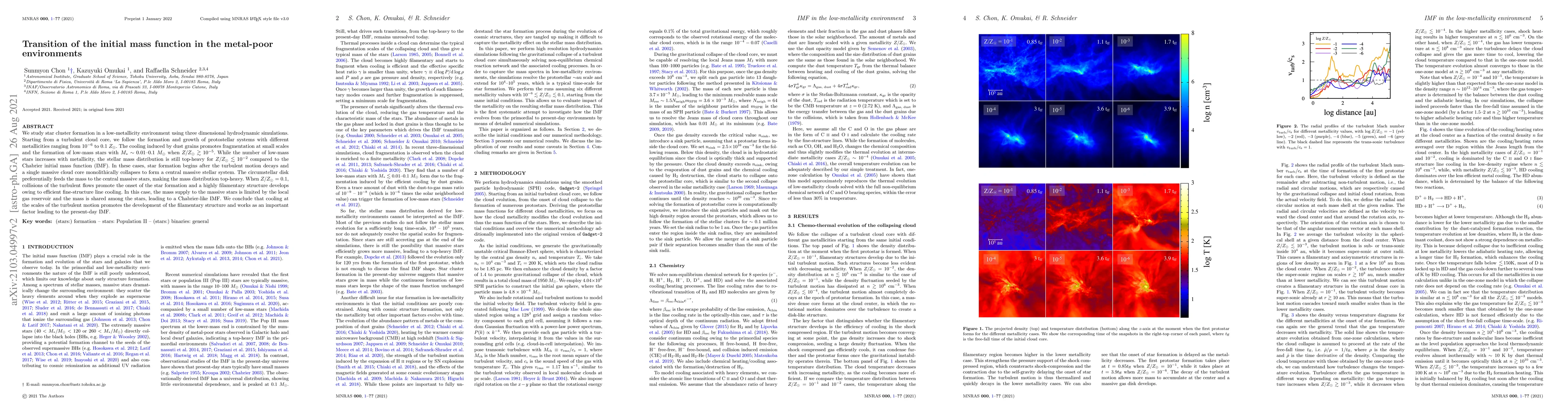 Thumbnail for Transition of the initial mass function in the metal-poor environments