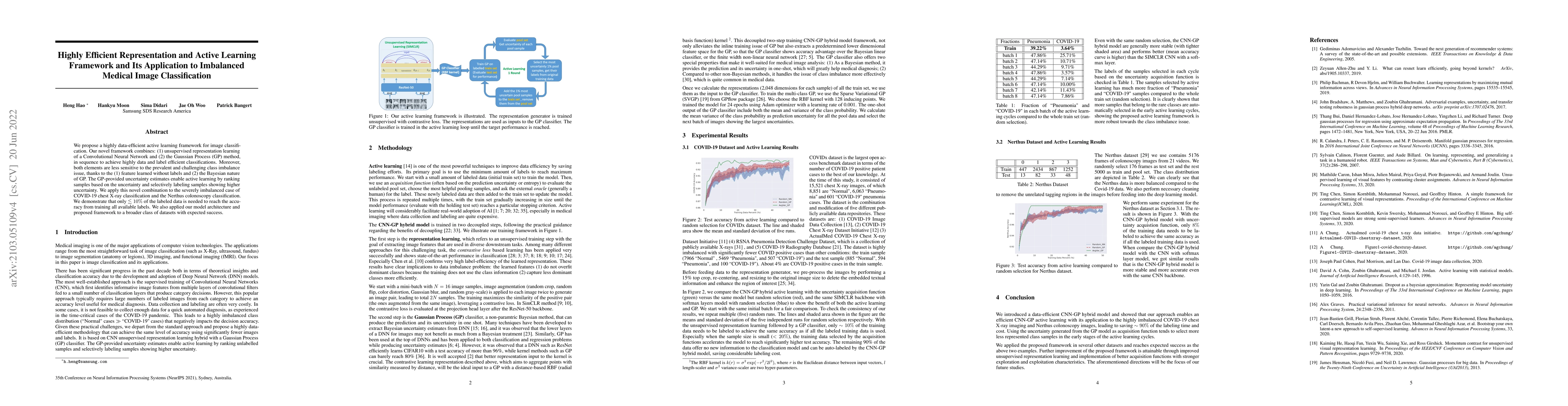 Thumbnail for Highly Efficient Representation and Active Learning Framework and Its
  Application to Imbalanced Medical Image Classification