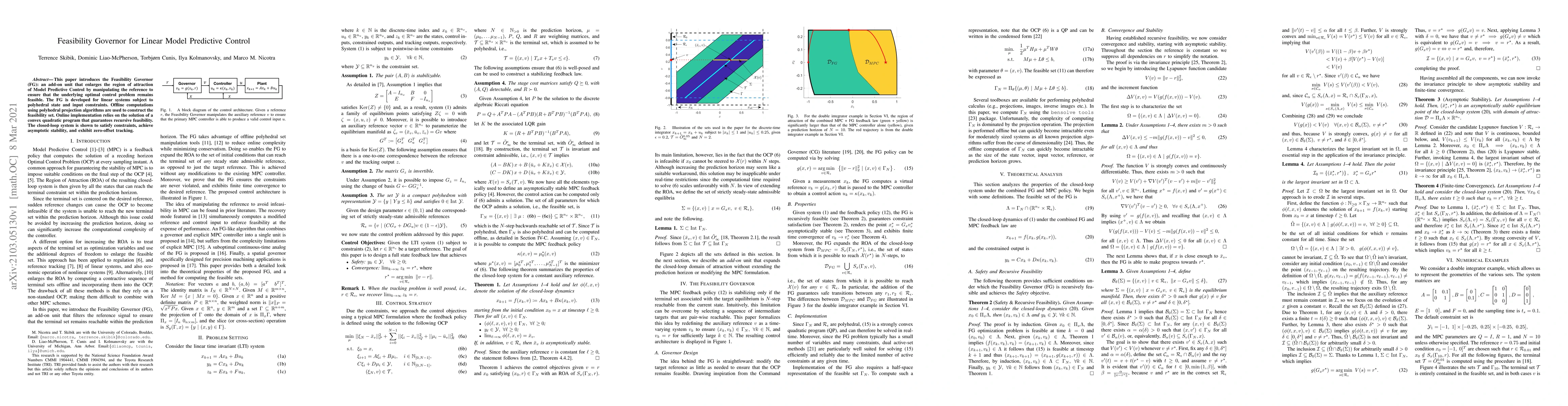 Thumbnail for Feasibility Governor for Linear Model Predictive Control