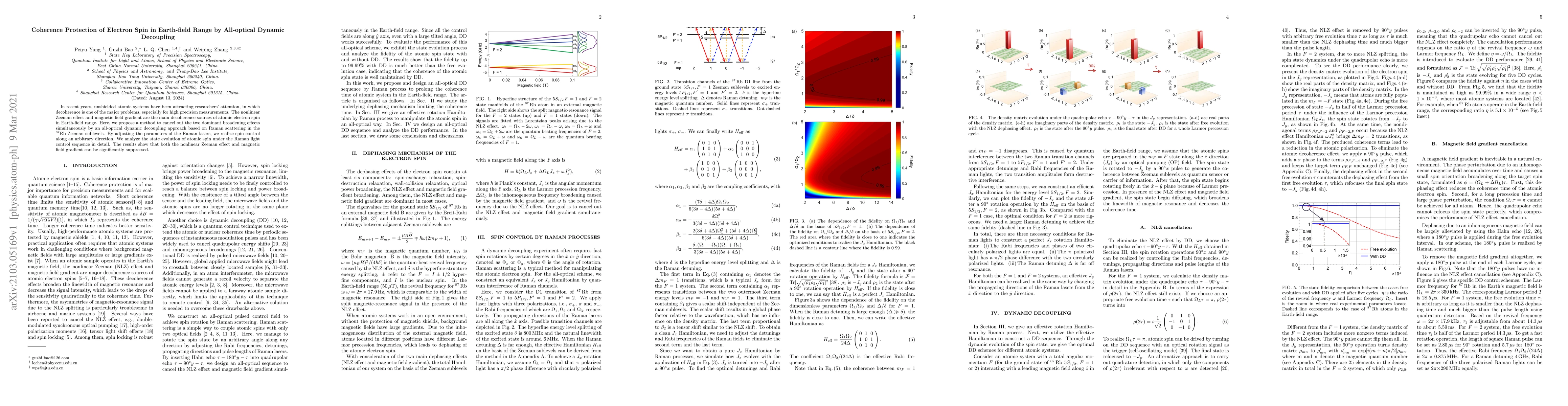 Thumbnail for Coherence Protection of Electron Spin in Earth-field Range by
  All-optical Dynamic Decoupling