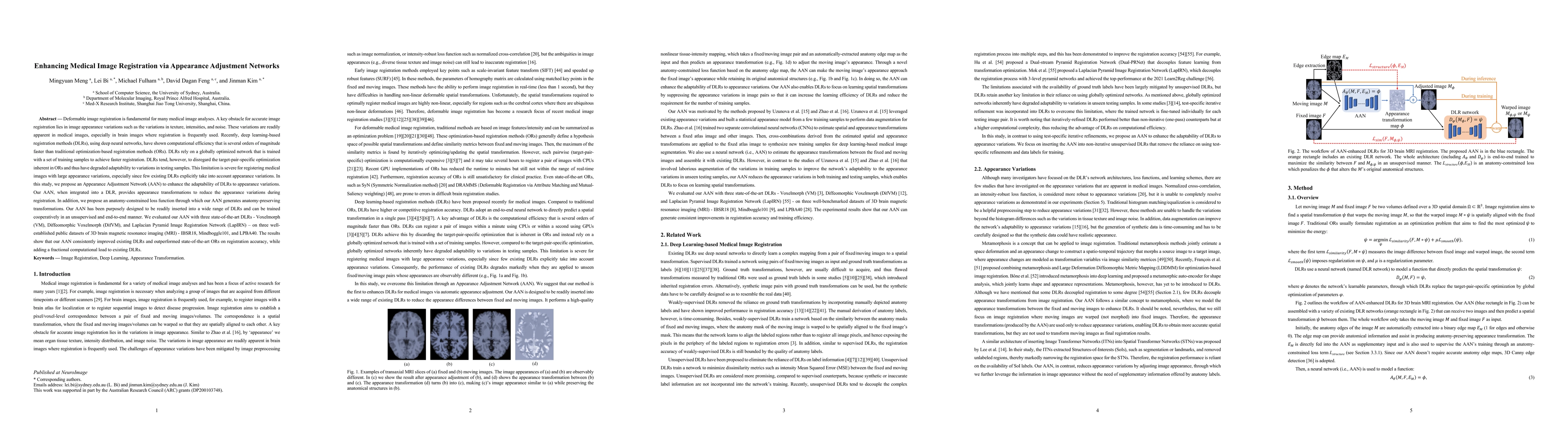 Thumbnail for Enhancing Medical Image Registration via Appearance Adjustment Networks