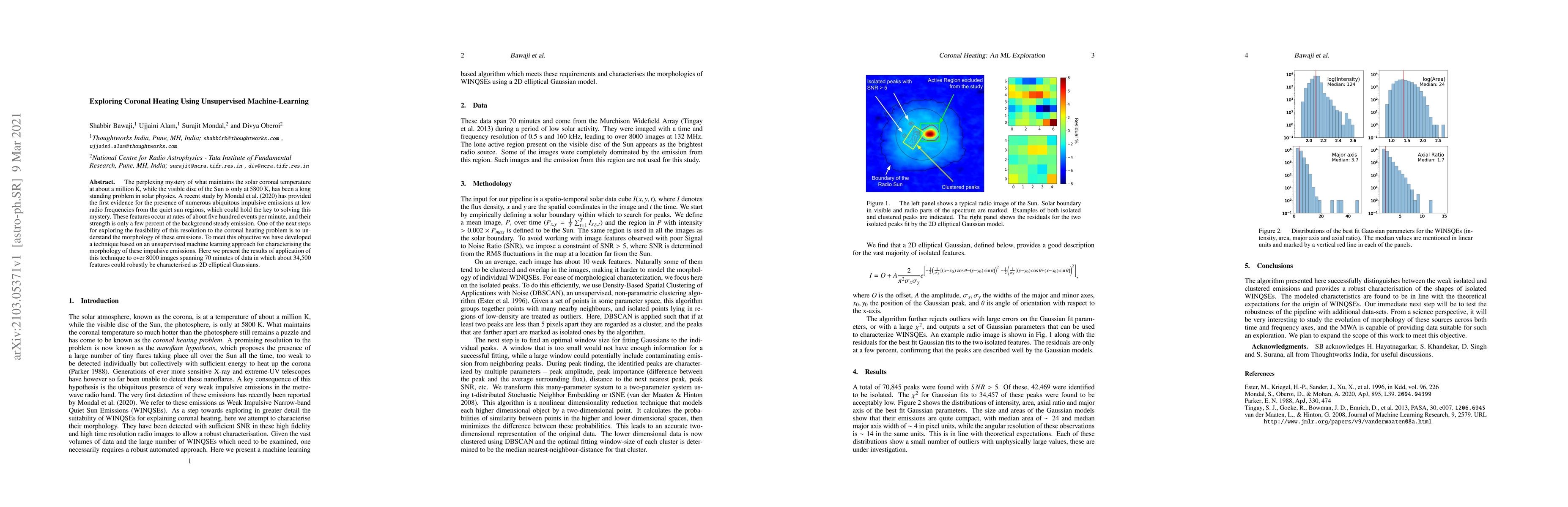 Thumbnail for Exploring Coronal Heating Using Unsupervised Machine-Learning