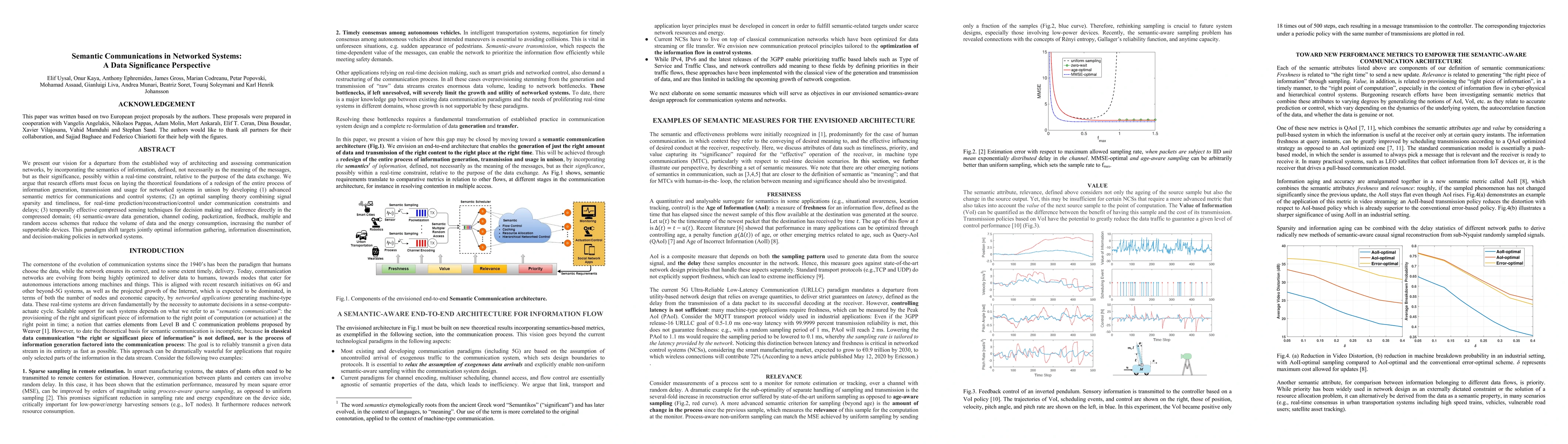 Thumbnail for Semantic Communications in Networked Systems: A Data Significance
  Perspective