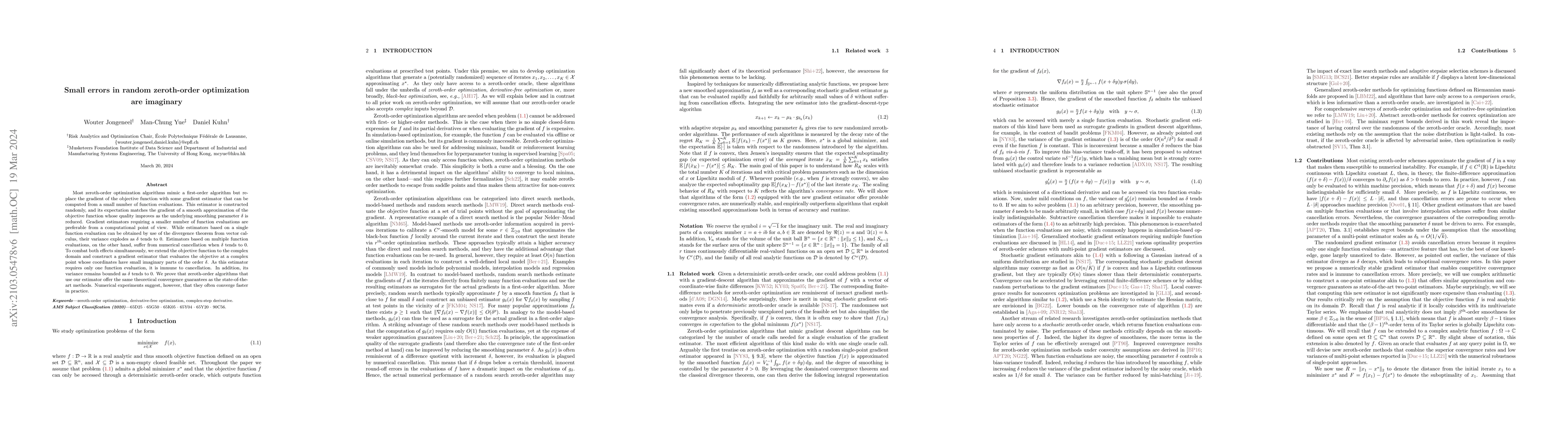 Thumbnail for Small errors in random zeroth-order optimization are imaginary