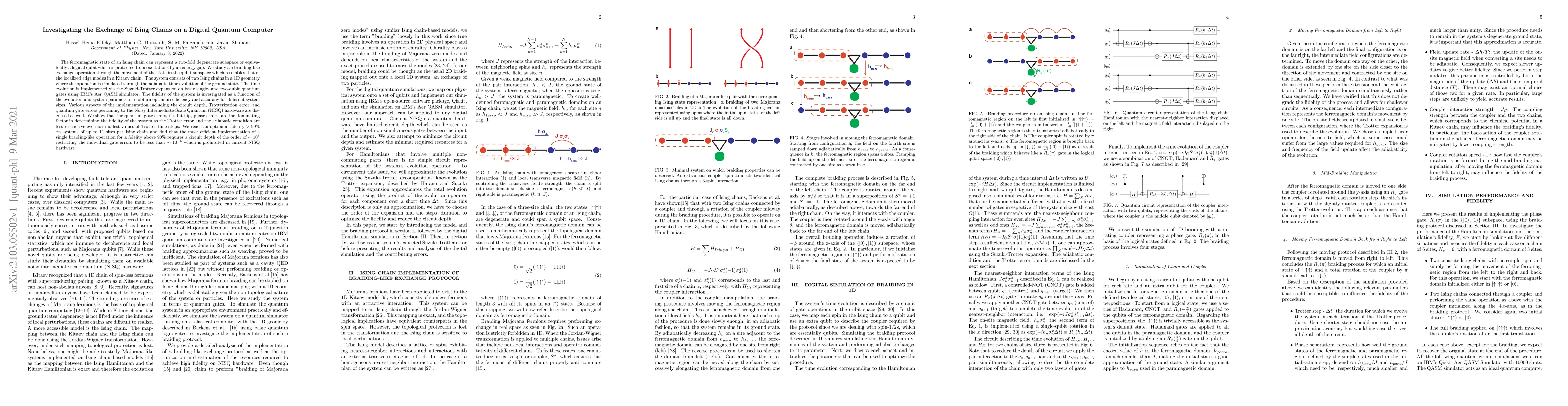 Thumbnail for Investigating the Exchange of Ising Chains on a Digital Quantum Computer