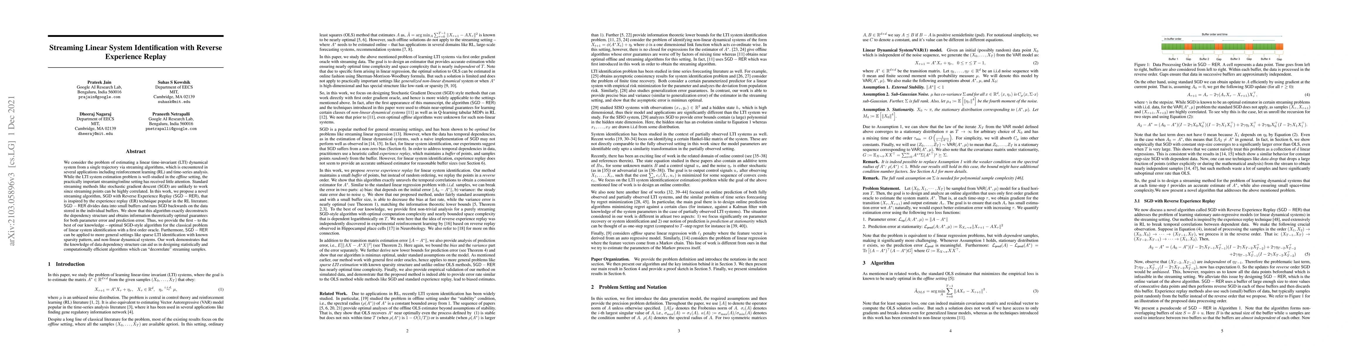 Thumbnail for Streaming Linear System Identification with Reverse Experience Replay
