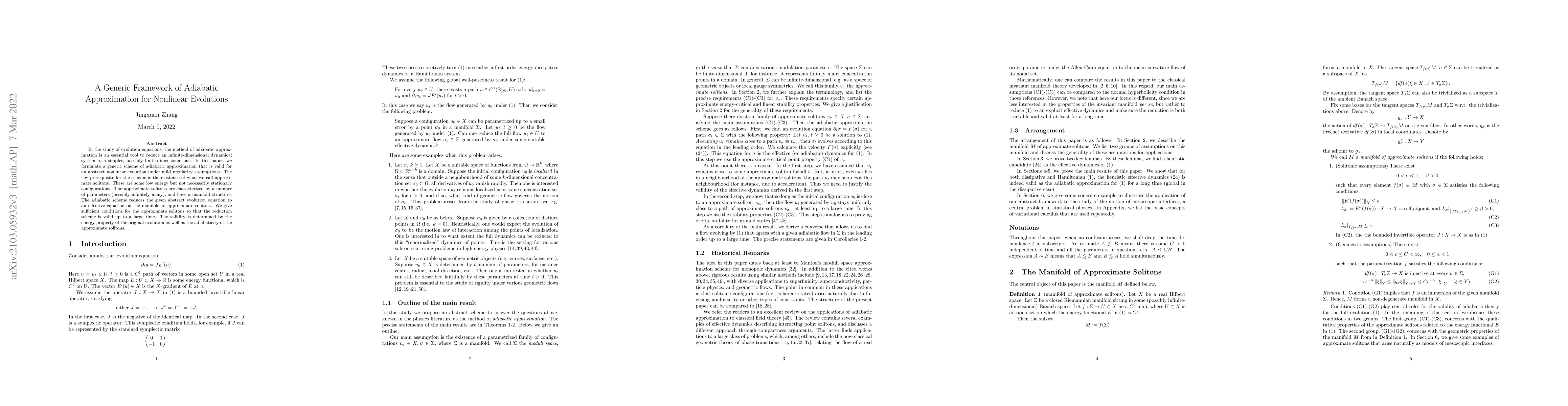 Thumbnail for A generic framework of adiabatic approximation for evolutions with
  focusing nonlinearity