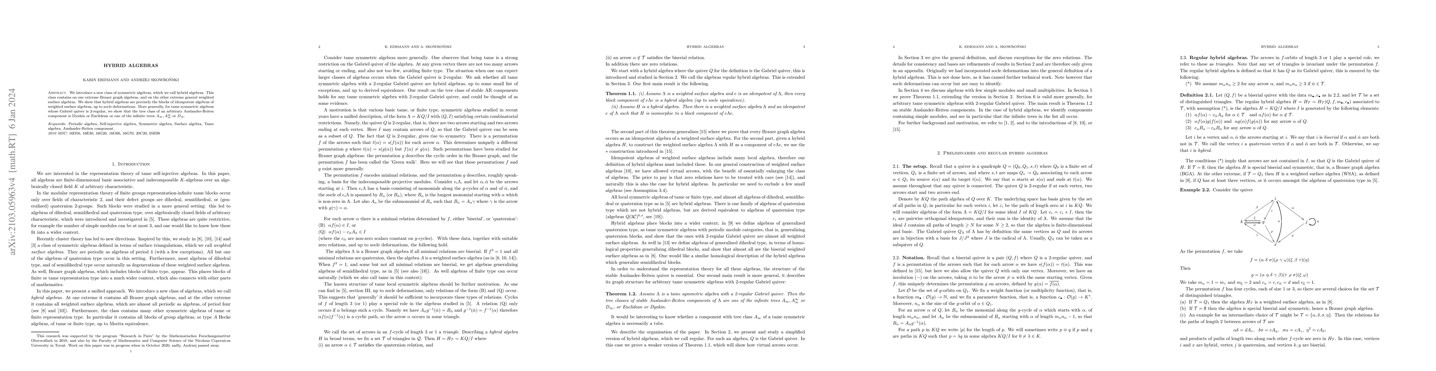 Thumbnail for Hybrid algebras
