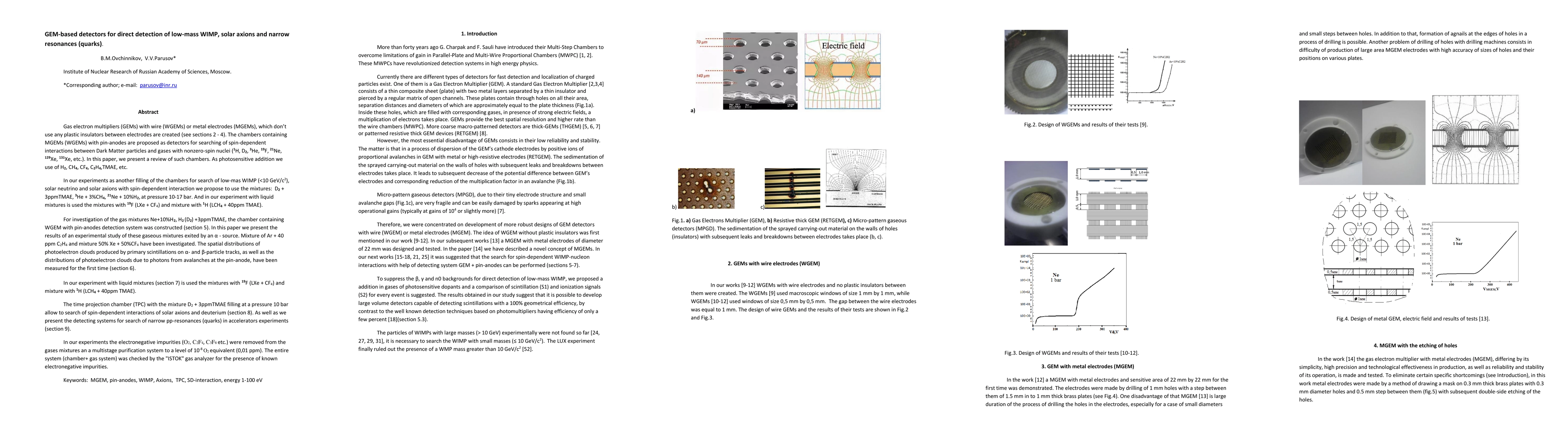 Thumbnail for GEM-based detectors for direct detection of low-mass WIMP, solar axions
  and narrow resonances (quarks)