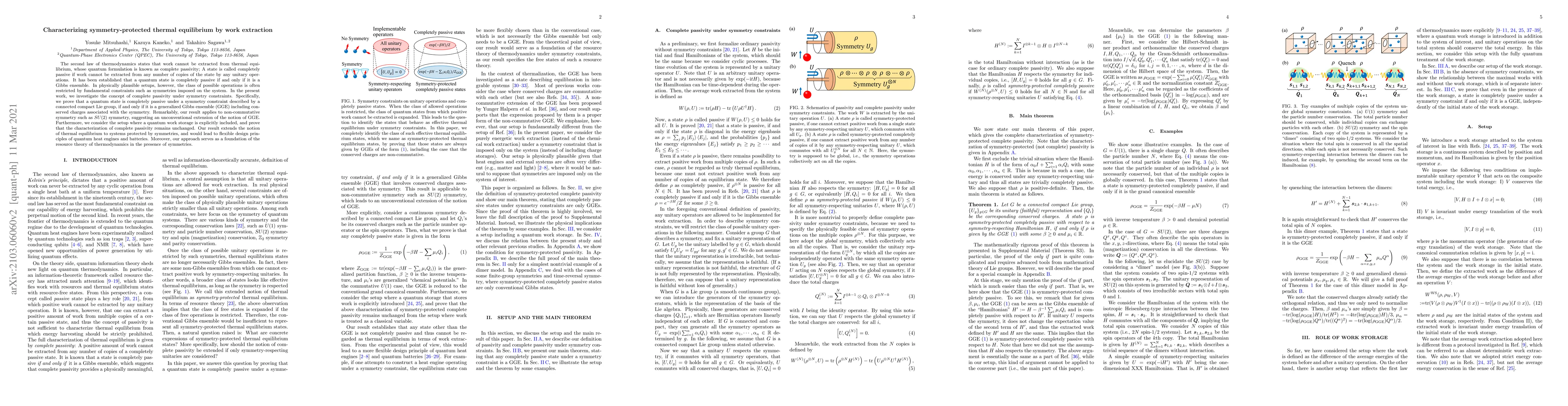 Thumbnail for Characterizing symmetry-protected thermal equilibrium by work extraction
