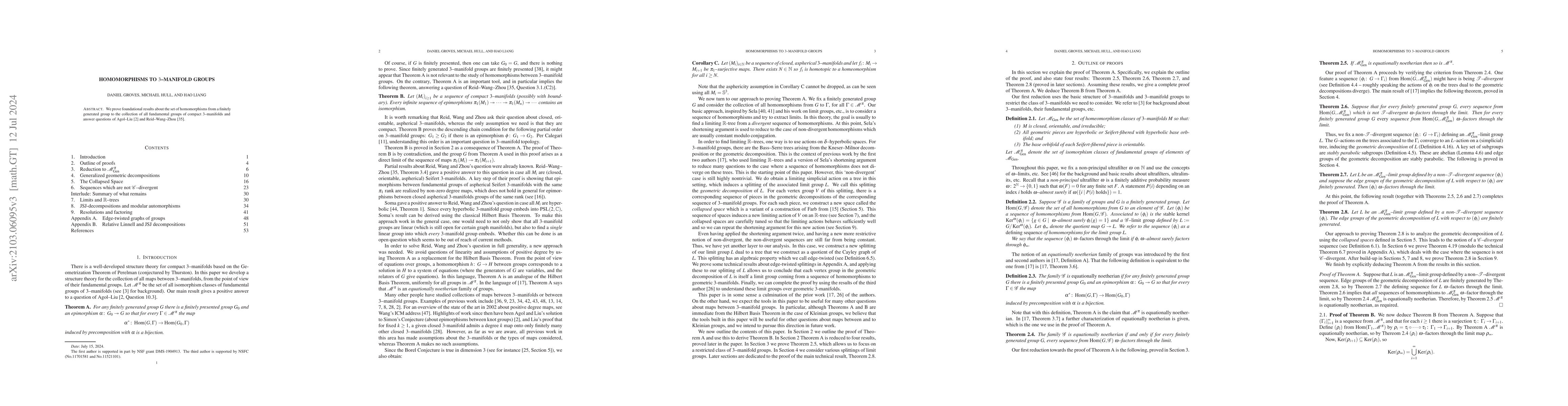 Thumbnail for Homomorphisms to 3-manifold groups