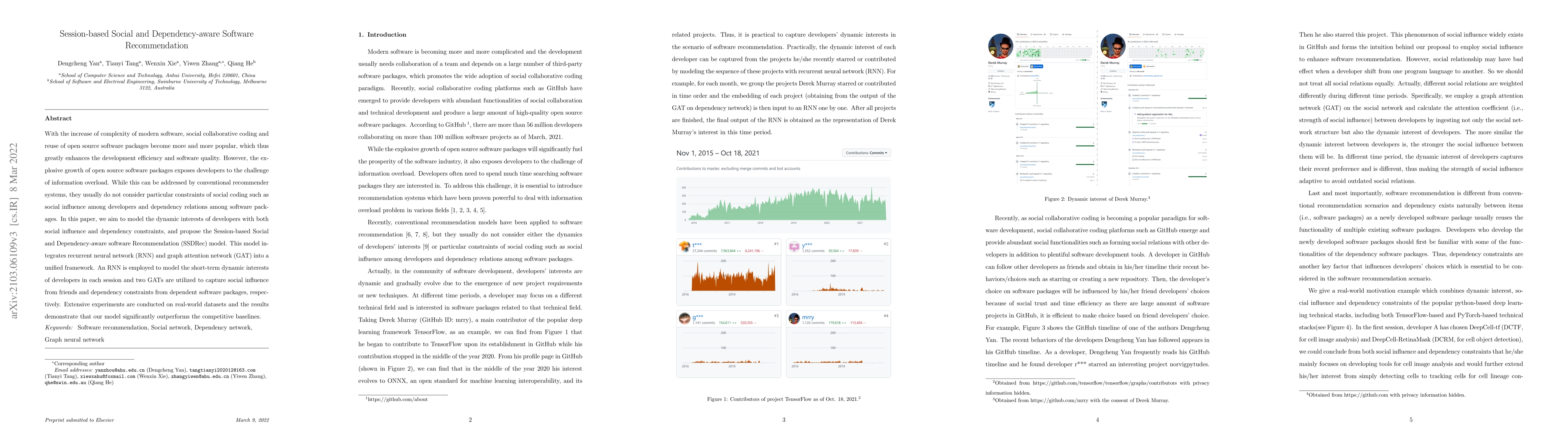 Thumbnail for Session-based Social and Dependency-aware Software Recommendation