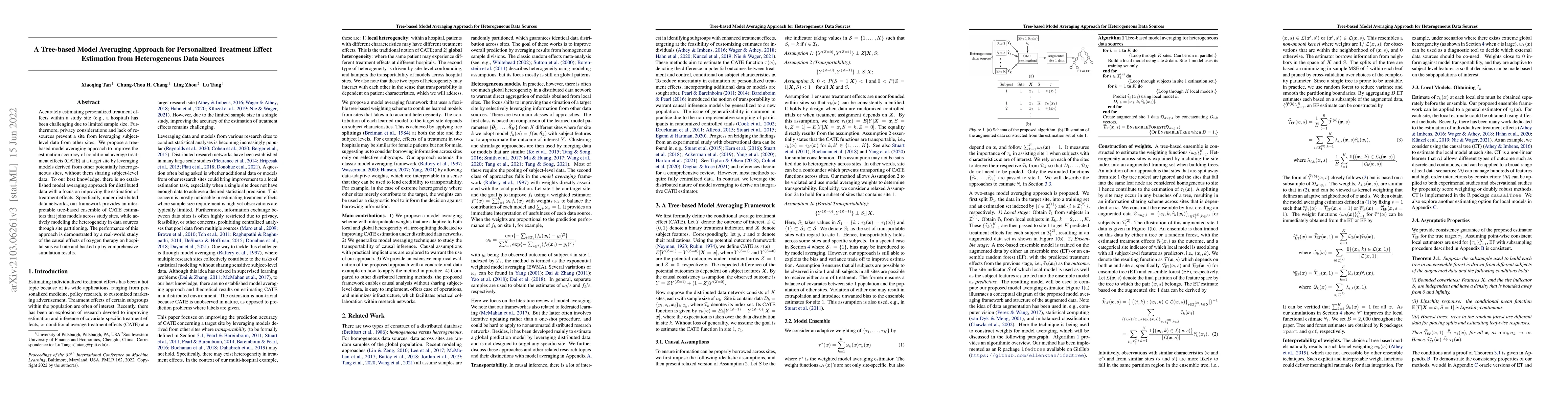 Thumbnail for A Tree-based Model Averaging Approach for Personalized Treatment Effect
  Estimation from Heterogeneous Data Sources