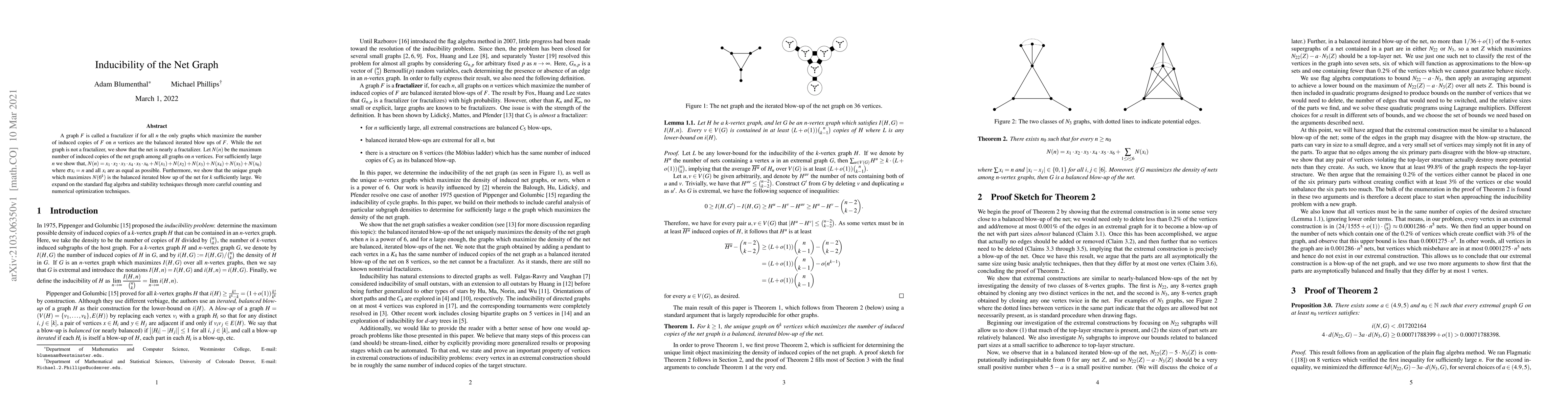 Thumbnail for Inducibility of the Net Graph