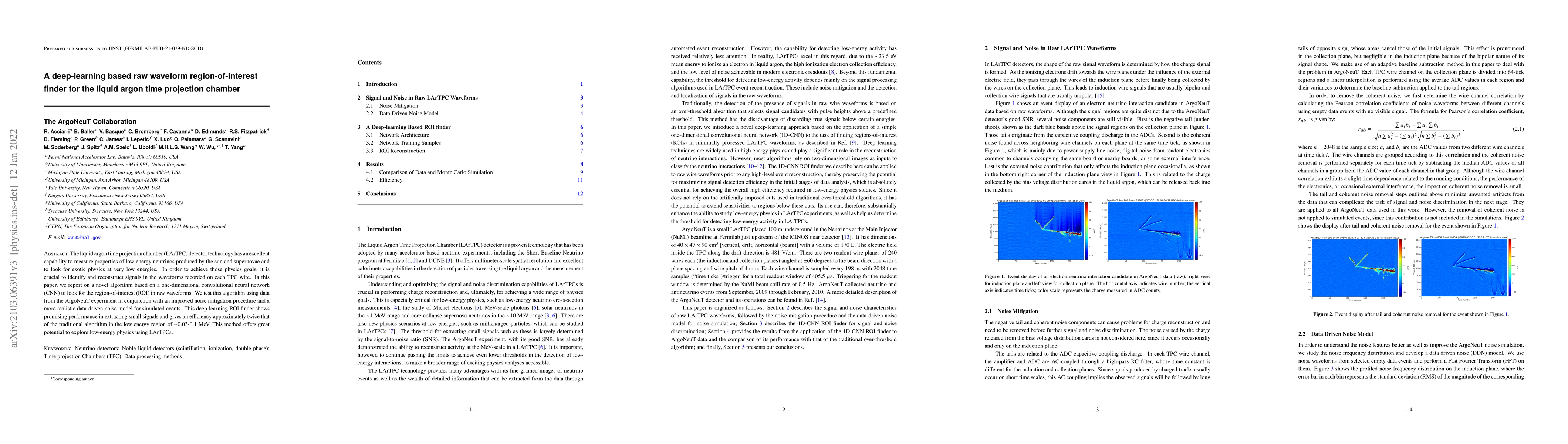 Thumbnail for A deep-learning based raw waveform region-of-interest finder for the
  liquid argon time projection chamber