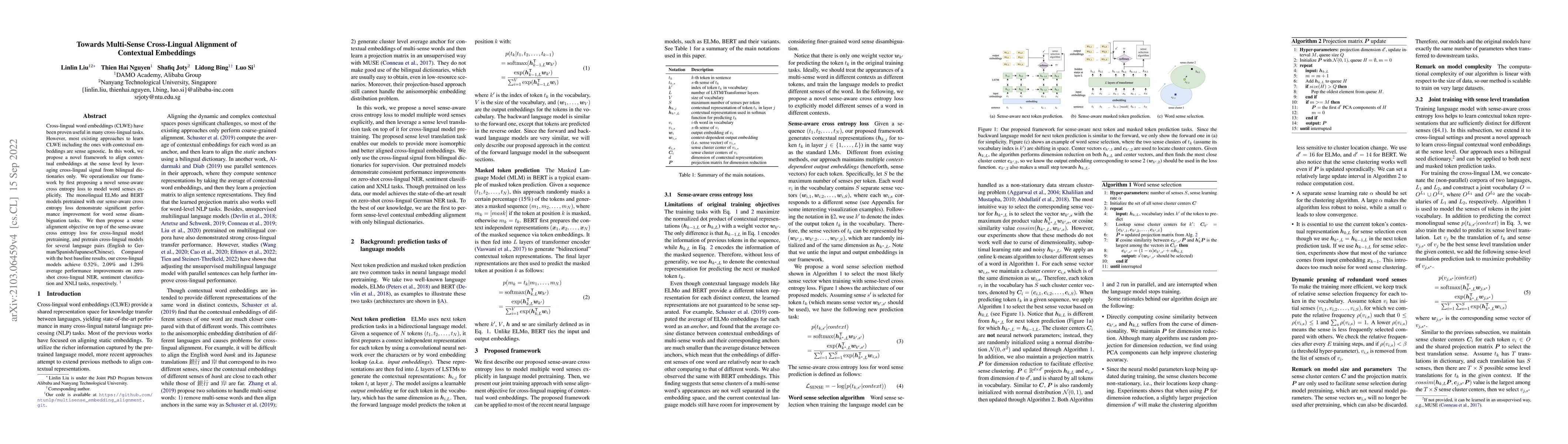 Thumbnail for Towards Multi-Sense Cross-Lingual Alignment of Contextual Embeddings