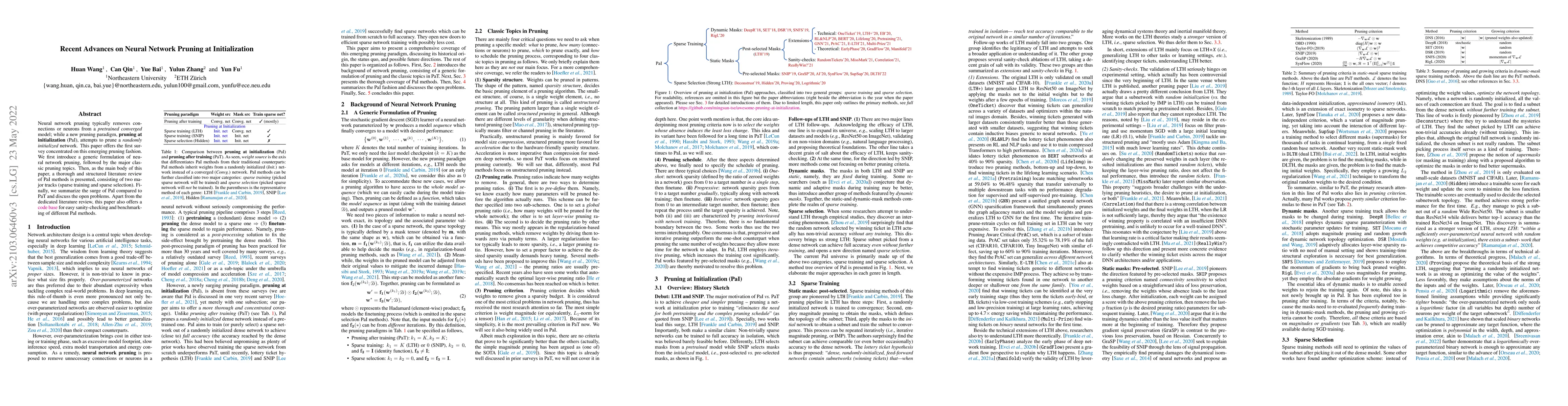 Thumbnail for Recent Advances on Neural Network Pruning at Initialization