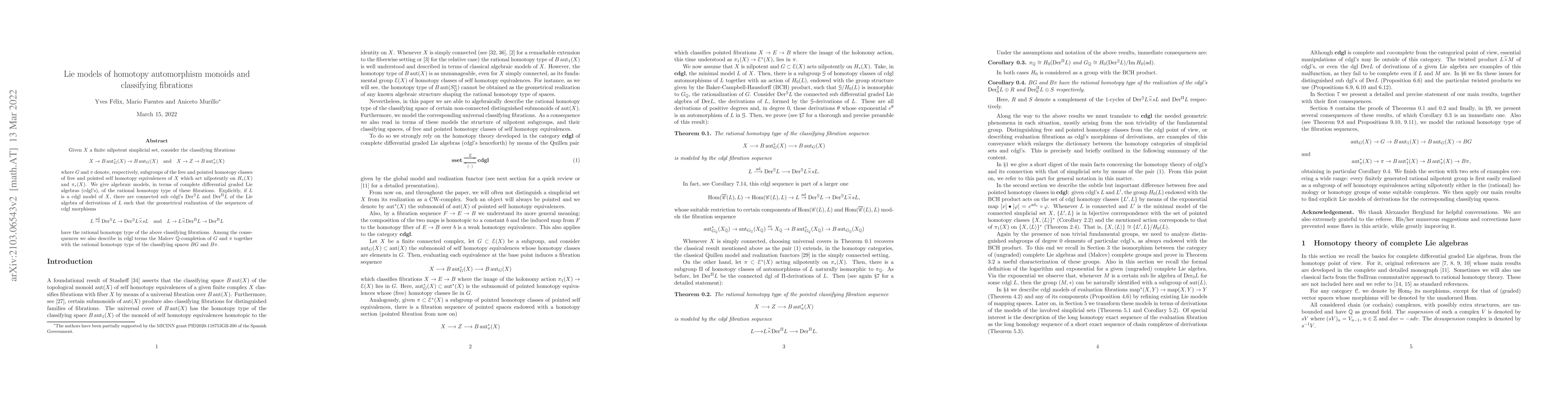 Thumbnail for Lie models of homotopy automorphism monoids and classifying fibrations