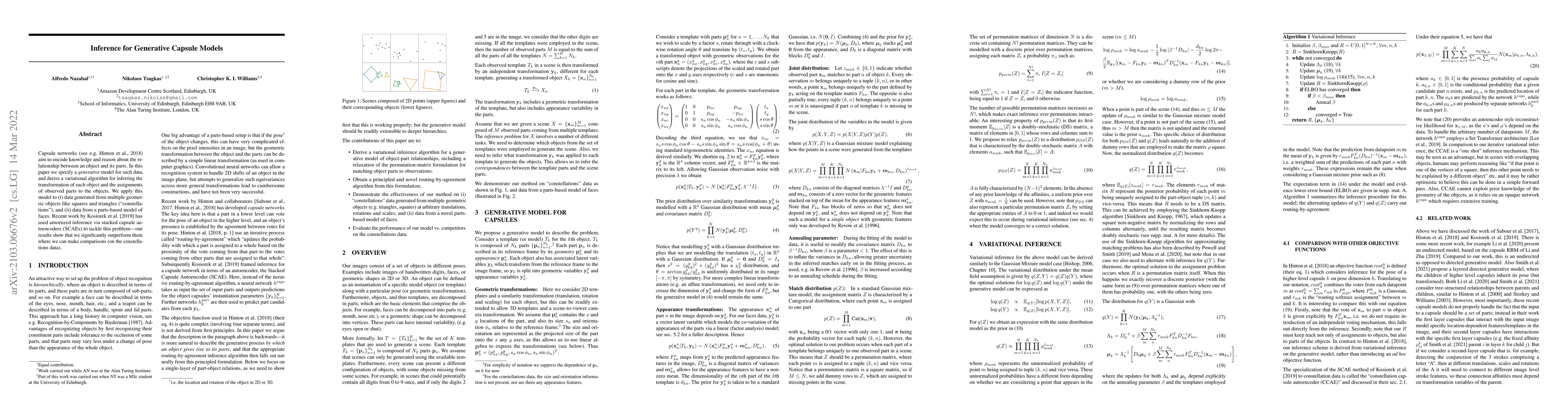 Thumbnail for Inference for Generative Capsule Models