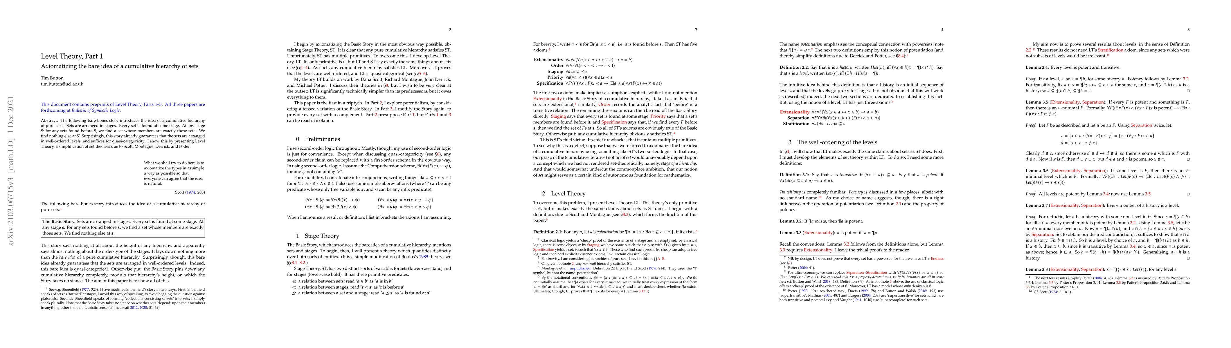 Thumbnail for Level Theory, parts 1-3