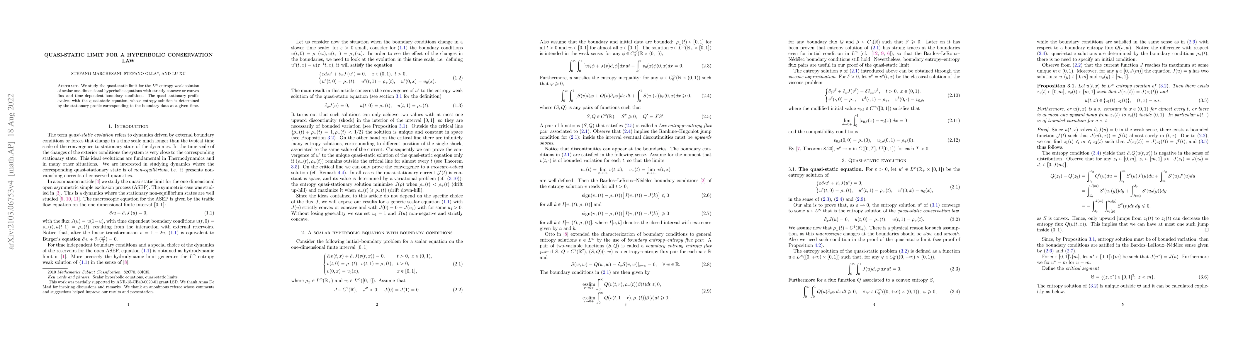 Thumbnail for Quasi-static limit for a hyperbolic conservation law