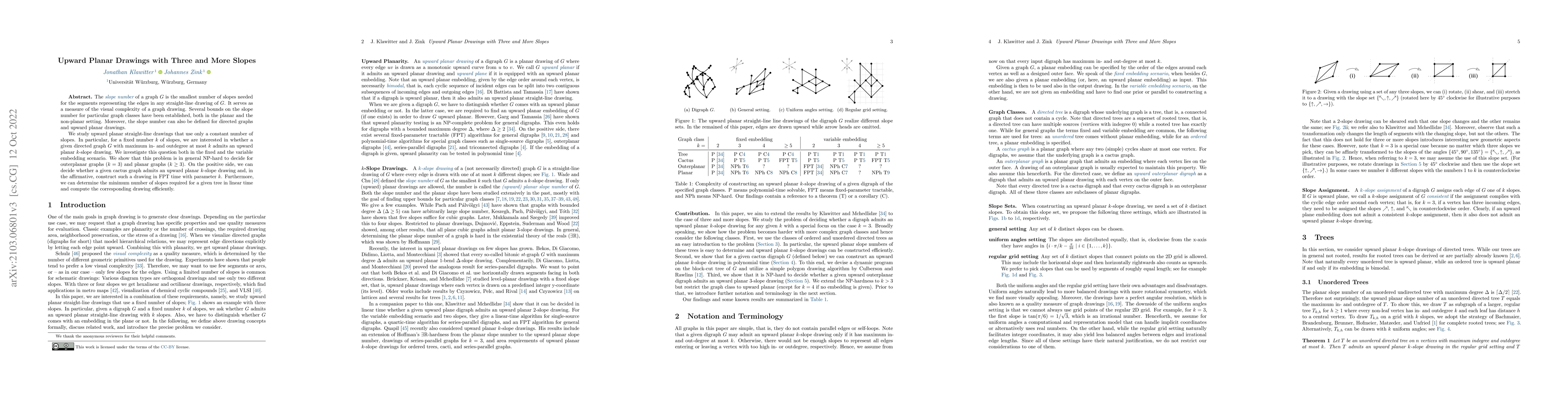 Thumbnail for Upward Planar Drawings with Three and More Slopes