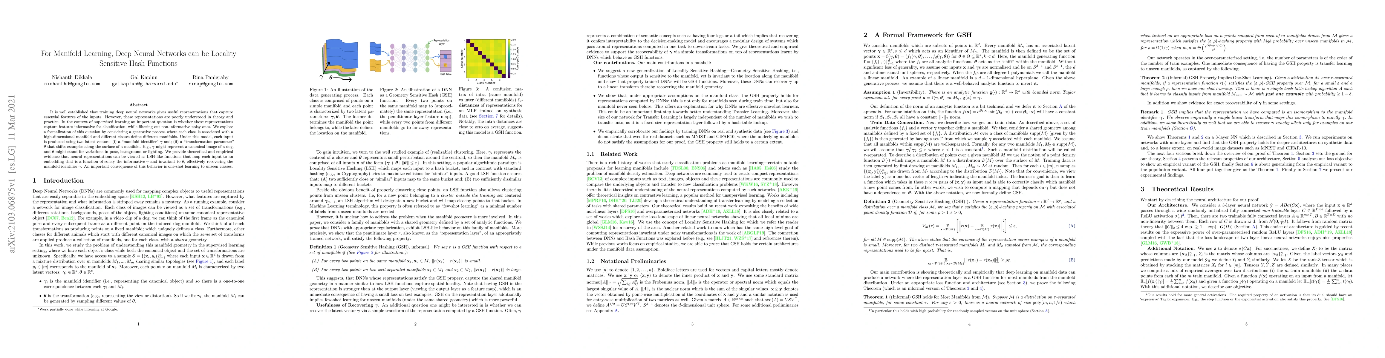 Thumbnail for For Manifold Learning, Deep Neural Networks can be Locality Sensitive
  Hash Functions