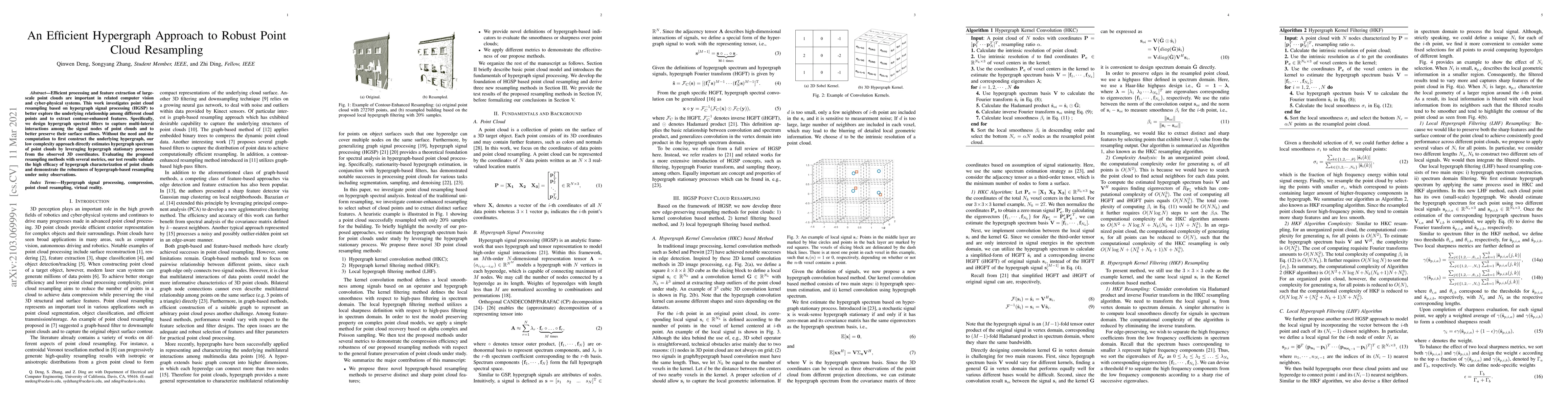 Thumbnail for An Efficient Hypergraph Approach to Robust Point Cloud Resampling