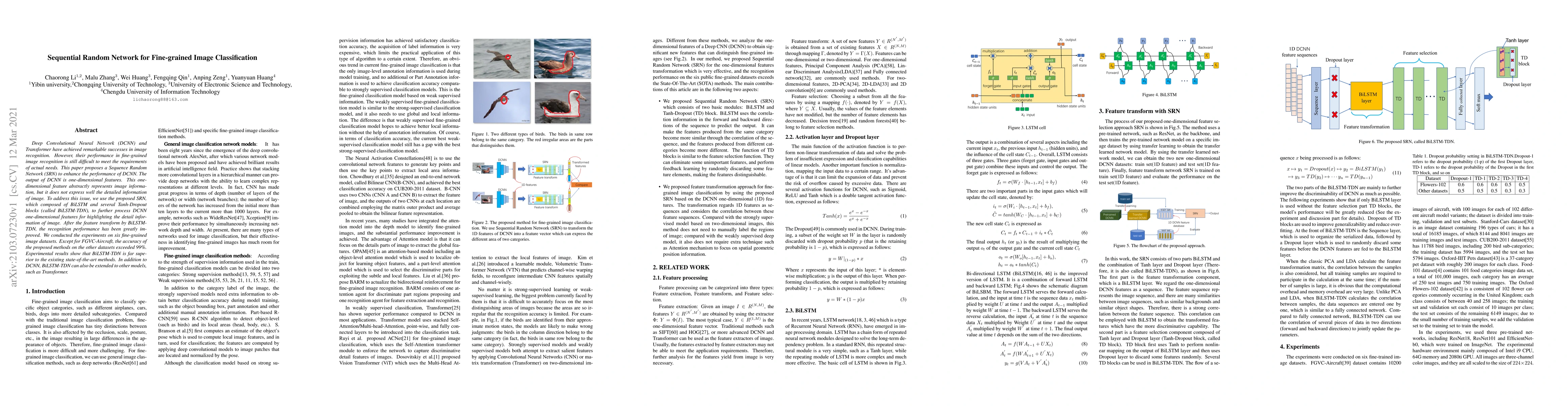 Thumbnail for Sequential Random Network for Fine-grained Image Classification