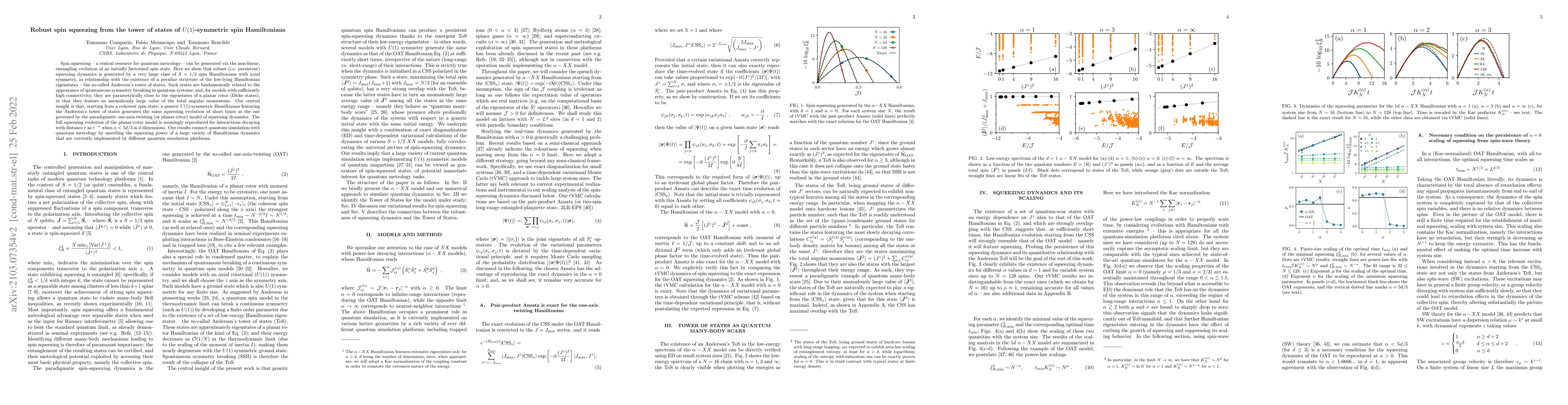 Thumbnail for Robust spin squeezing from the tower of states of $U(1)$-symmetric spin
  Hamiltonians