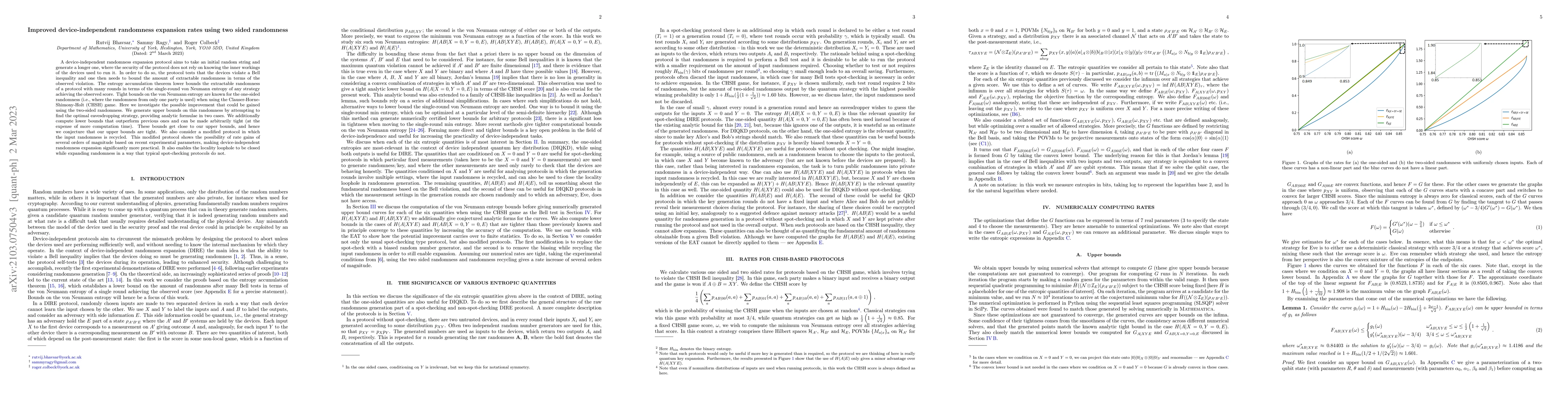 Thumbnail for Improved device-independent randomness expansion rates using two sided
  randomness