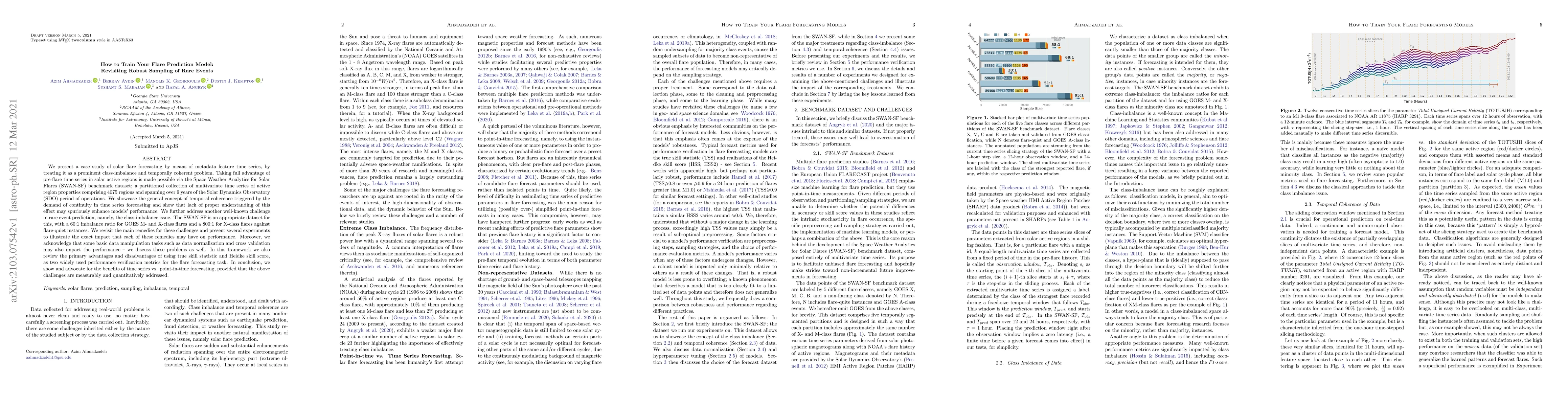 Thumbnail for How to Train Your Flare Prediction Model: Revisiting Robust Sampling of
  Rare Events