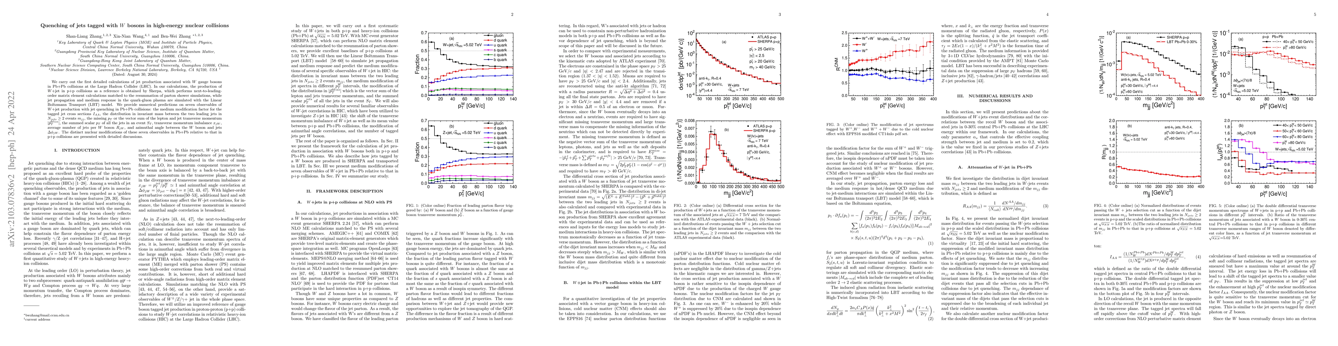 Thumbnail for Quenching of jets tagged with $W$ bosons in high-energy nuclear
  collisions