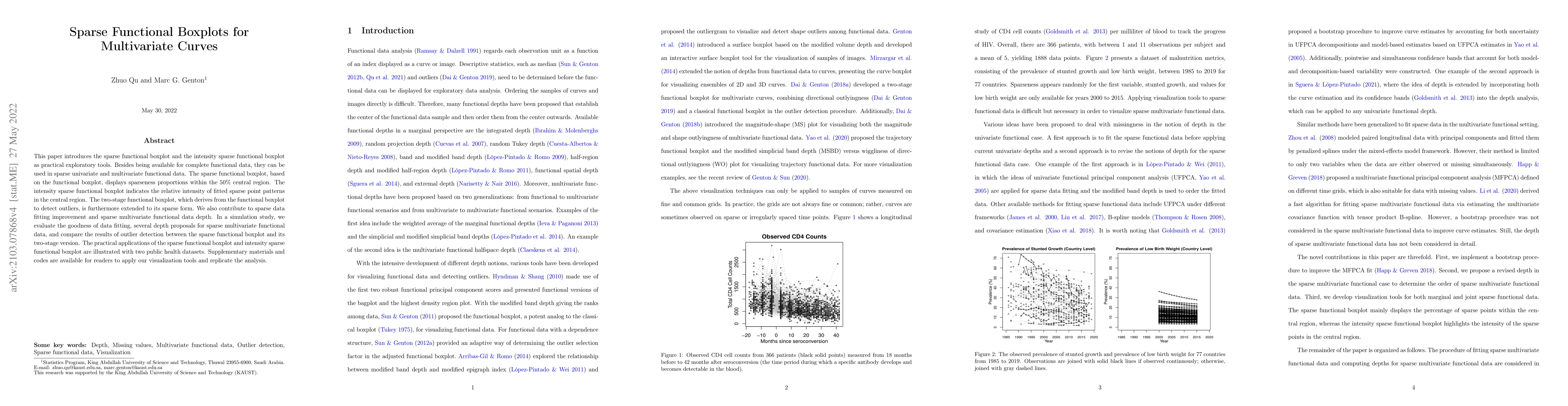 Thumbnail for Sparse Functional Boxplots for Multivariate Curves