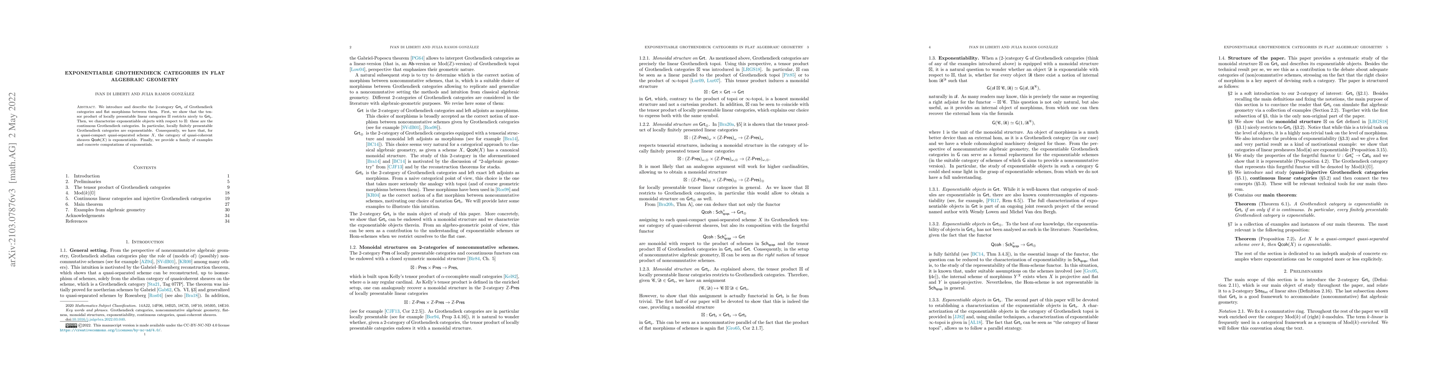 Thumbnail for Exponentiable Grothendieck categories in flat Algebraic Geometry