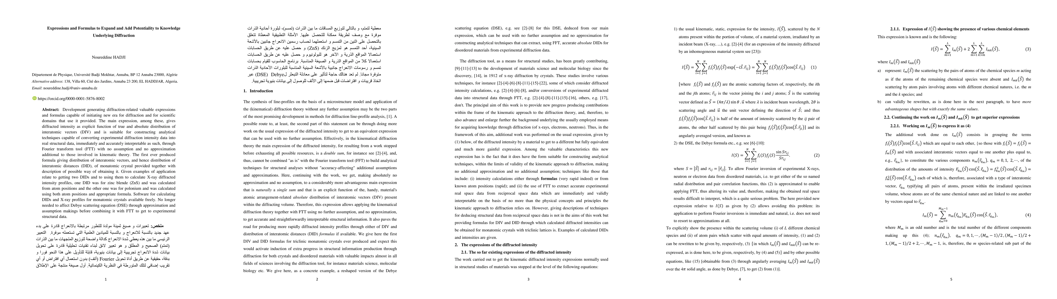 Thumbnail for Expressions and Formulas to Expand and Add Potentiality to Knowledge
  Underlying Diffraction