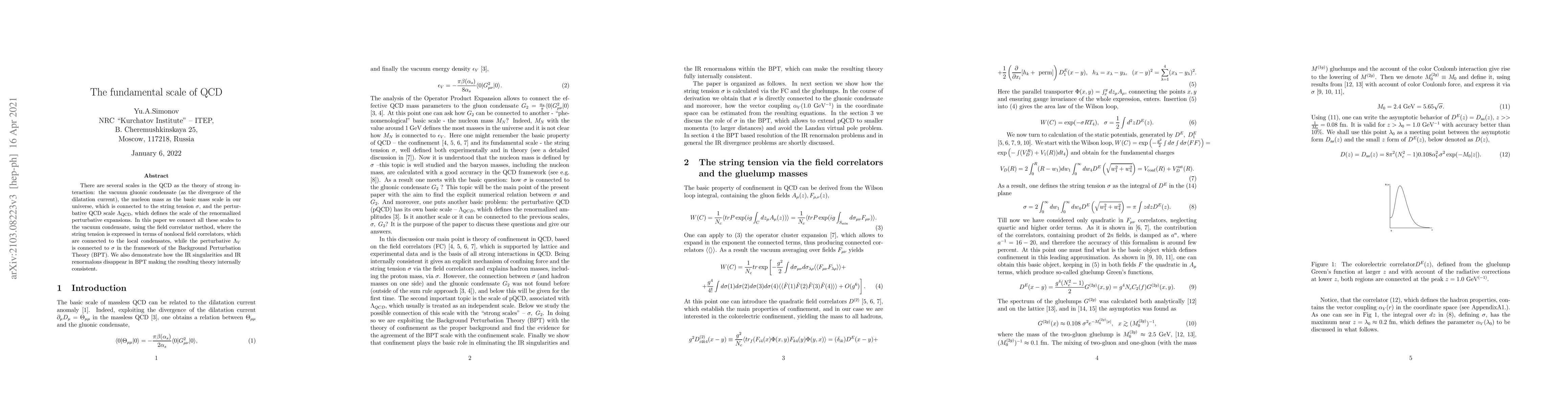 Thumbnail for The fundamental scale of QCD