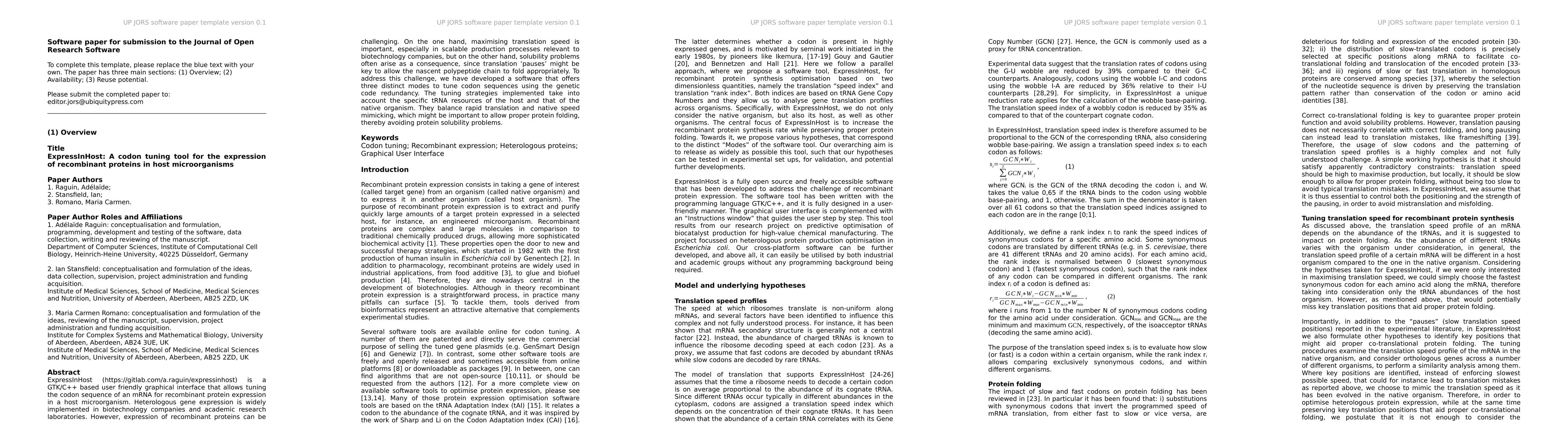 Thumbnail for ExpressInHost: A codon tuning tool for the expression of recombinant
  proteins in host microorganisms