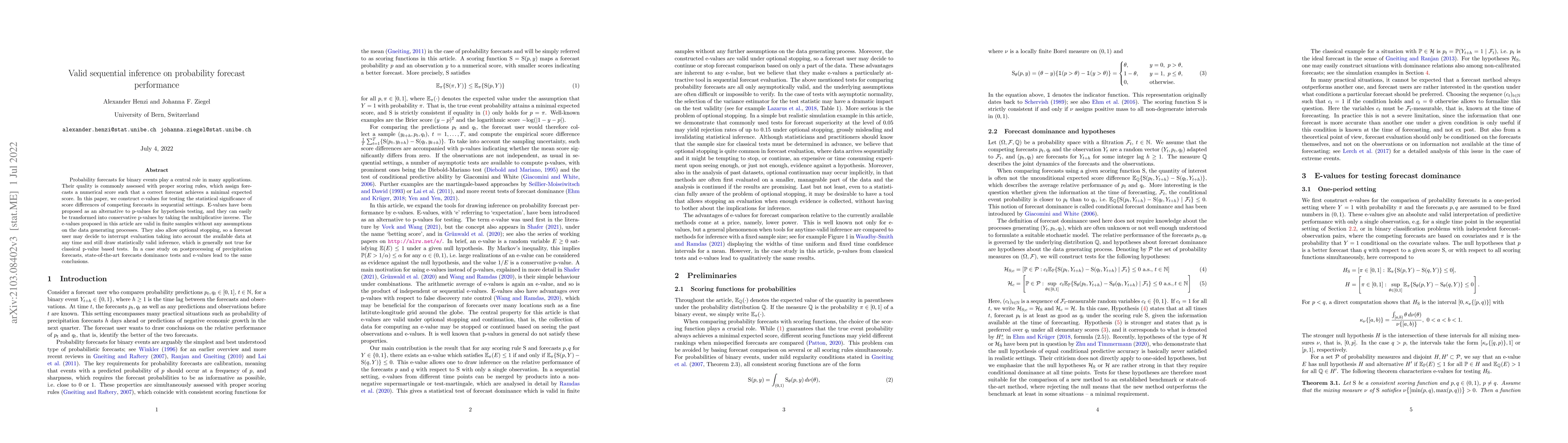 Thumbnail for Valid sequential inference on probability forecast performance