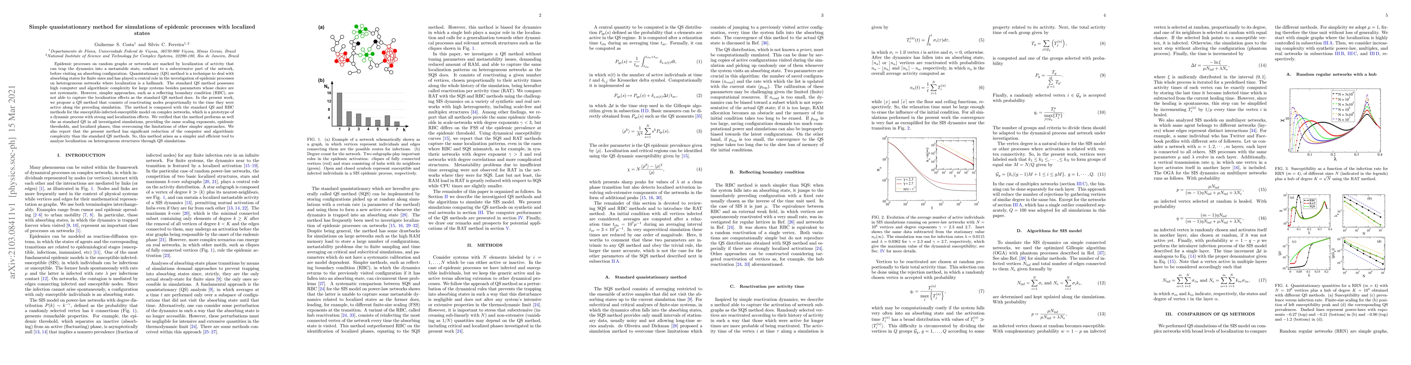 Thumbnail for Simple quasistationary method for simulations of epidemic processes with
  localized states