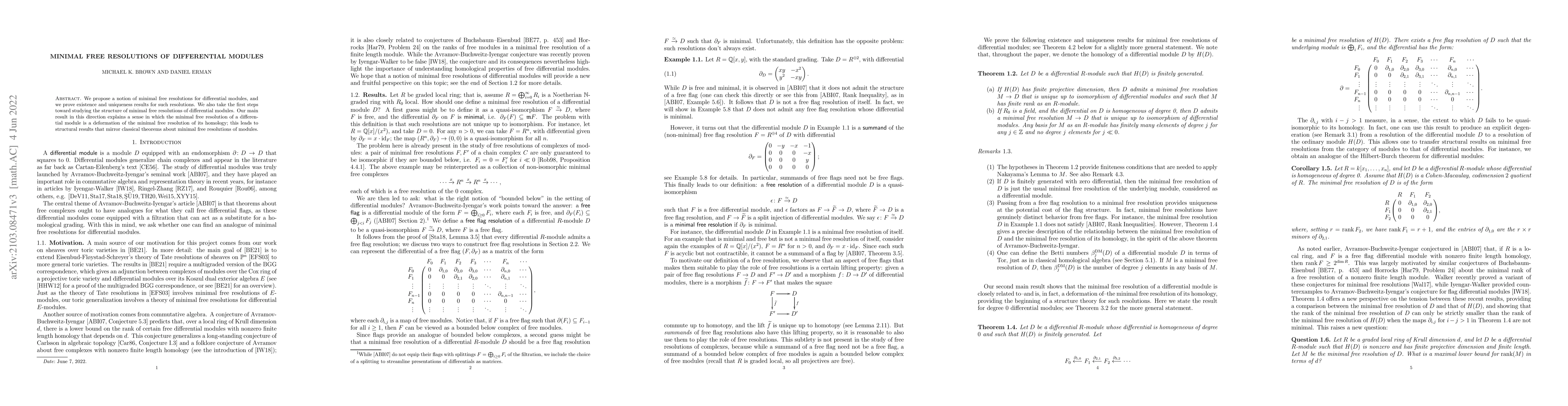 Thumbnail for Minimal free resolutions of differential modules