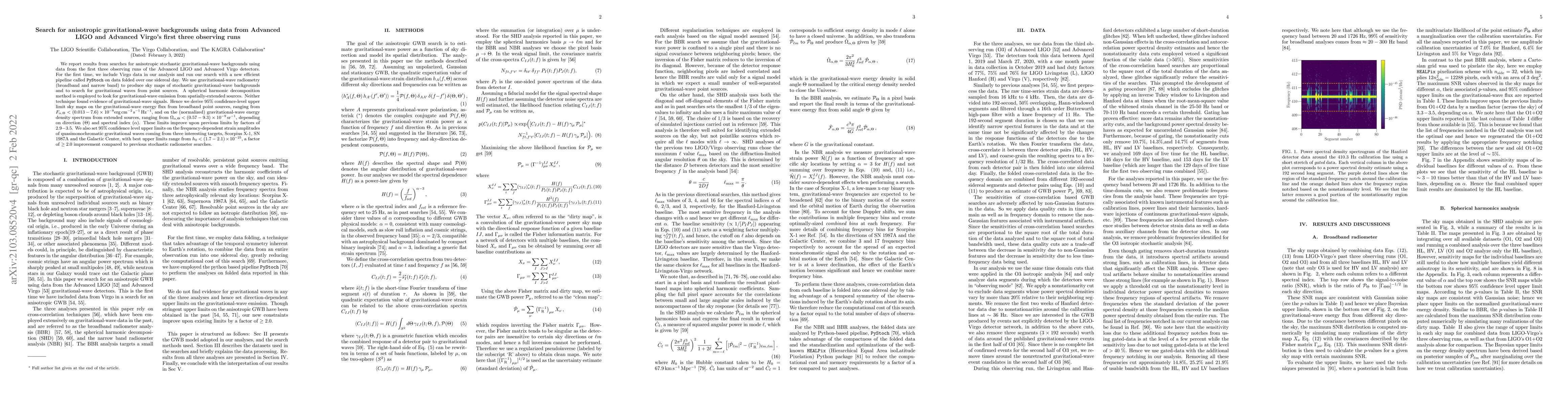 Thumbnail for Search for anisotropic gravitational-wave backgrounds using data from
  Advanced LIGO and Advanced Virgo's first three observing runs