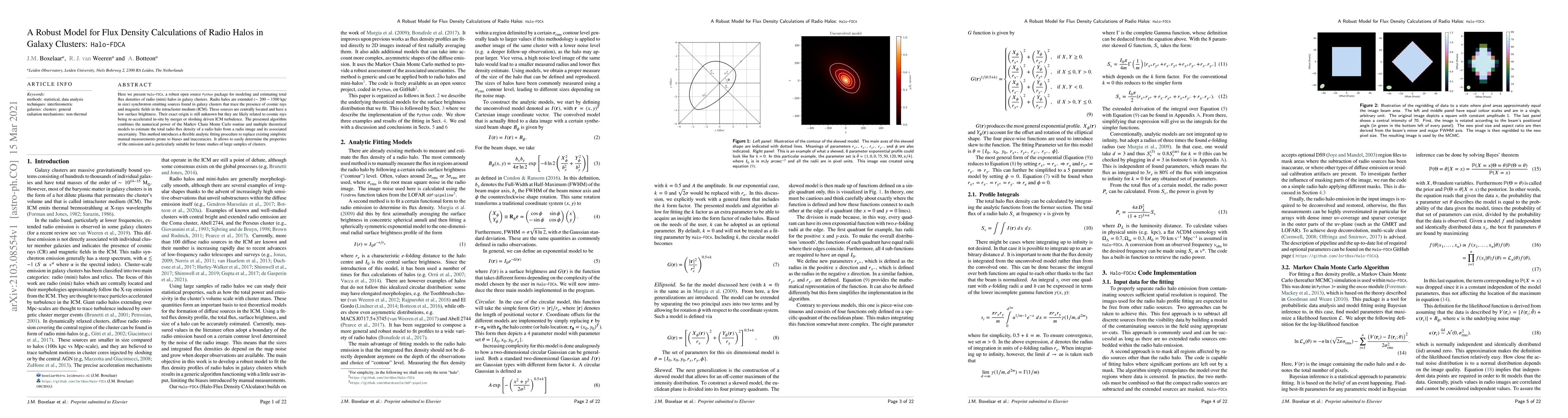 Thumbnail for A Robust Model for Flux Density Calculations of Radio Halos in Galaxy
  Clusters: Halo-FDCA