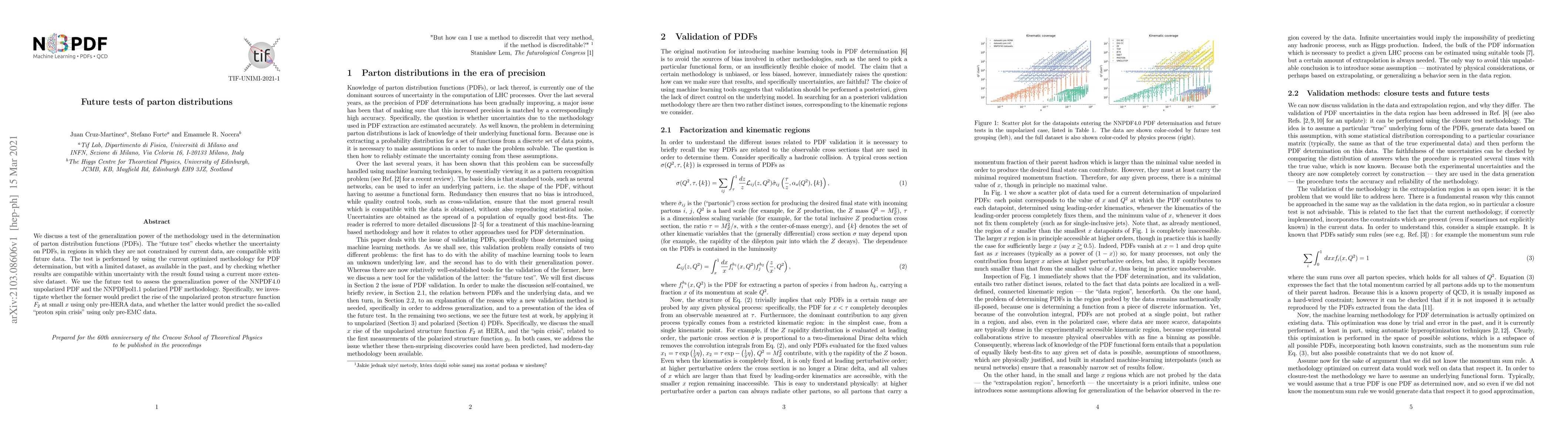Thumbnail for Future tests of parton distributions